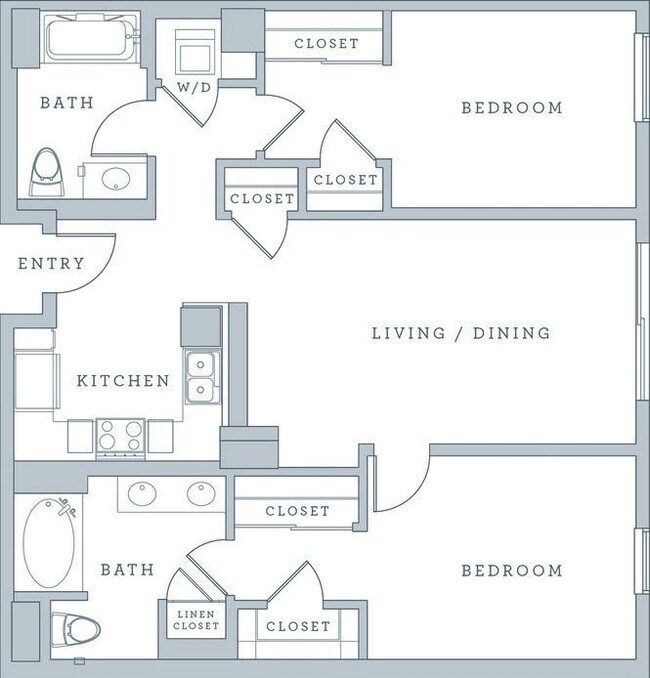 2x2 (2G) C411 floor plan